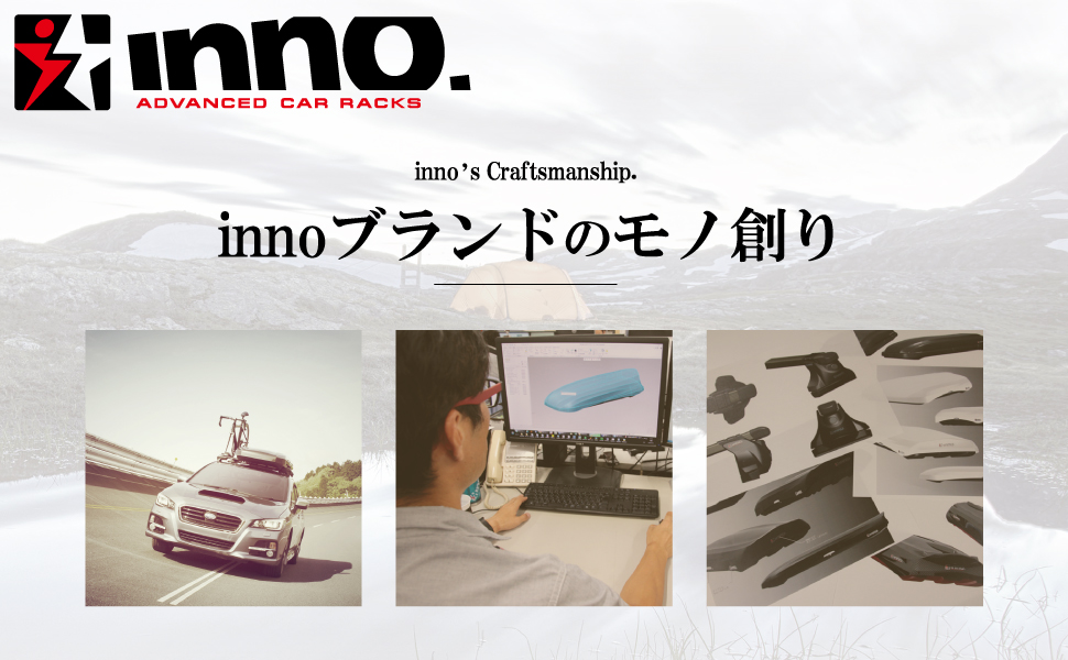 carmate カーメイト スノーキャリア ルーフラック キャリアボックス inno イノー 車用キャリア ベーシック INSU スクエアバー ルーフオン ステー