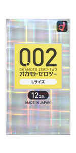 オカモトゼロツー0.02　Ｌサイズ　１２コ入