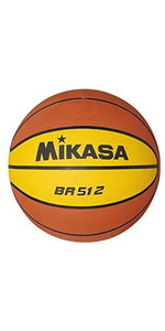 ミカサ(MIKASA) バスケットボール 5号 (男子用?女子用?小学生) ゴム 茶/黄 BR512