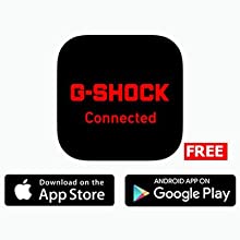 G-SHOCK専用スマートフォンアプリケーション App STORE、Google Playにて無料ダウンロード可能　　