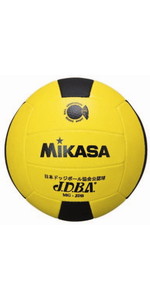 ミカサ(MIKASA) 日本ドッジボール協会公認球 3号(シニアカテゴリー用:中学生以上) MGJDB Y/BKキ/クロ