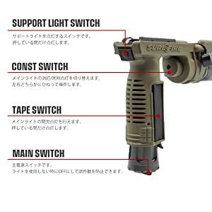 SUREFIRE シュアファイア M910A グリップライト ウェポンライト タクティカルライト LEDライト フォアグリップ バーティカルグリップ