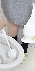 サンコー やわらか トイレブラシ 傷がつきにくい レギュラー ホワイト びっくりフレッシュ 日本製