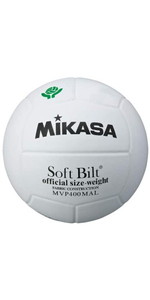 ミカサ(MIKASA) ママさんバレーボール 全国ママさんバレーボール連盟公式試合球?検定球 4号(中学生?ママさん用)白 天然皮革 MVP400MAL