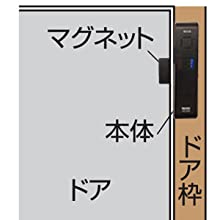 リーベックス Revex ドア?窓チャイム 【選べる16種類の音?音量調整】 ホワイト HSA-M4W ドア 窓 チャイム 来客 防犯 防犯アラーム 閉め忘れ防止