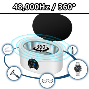 48,000Hz、360°洗浄