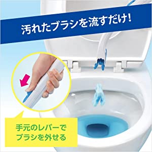 ブラシを触らなくてよいから手が汚れない