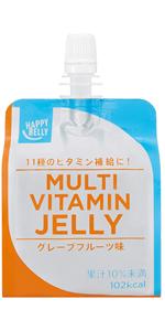 【Amazonブランド】Happy Belly エネルギーゼリー マルチビタミンゼリー エネルギードリンクゼリー