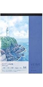 マルマン スケッチブック ヴィフアール 水彩紙 パッド A4 細目 S304VA