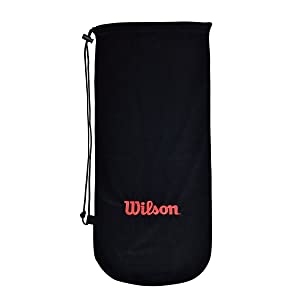 Wilson(ウイルソン) テニス バドミントン ラケットバッグ RACKET SOFT COVER(ラケット ソフト カバー) 34x75cm ラケット1本収納可能 ブラック WRZ700200