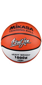 ミカサ(MIKASA) バスケットボール トレーニングボール 5号 (男子用?女子用?小学生) ゴム オレンジ/白 B5JMTR-O