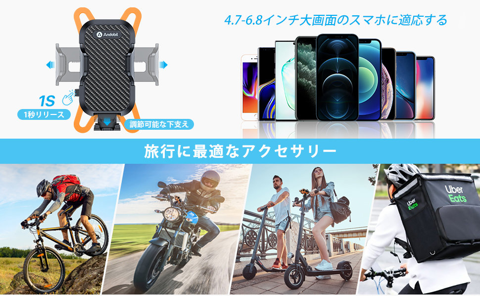 自転車用スマホホルダー