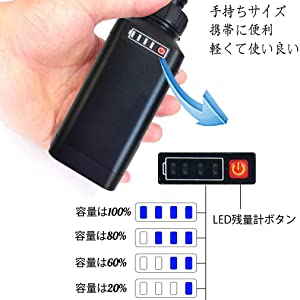 電池残量の表示