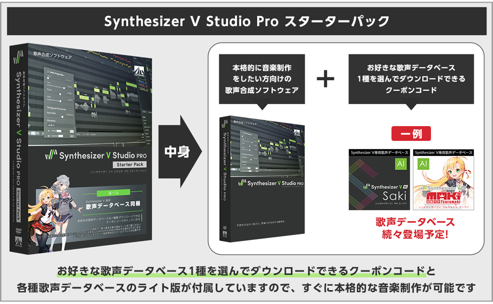 Synthesizer V Studio Pro スターターパック