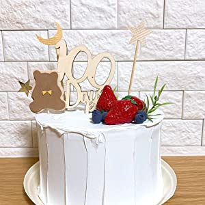 100日祝い用ケーキトッパー