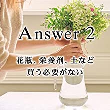 花瓶、栄養剤、土などを買う必要がない