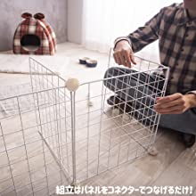 ペットサークル 犬 猫 うさぎ ケージ ドッグ キャット 柵 さく ゲート ドア付 室内 簡易フェンス 簡易サークル