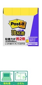 ポストイット 付箋 強粘着 ふせん ウルトライエロー 75×14mm 90枚×4冊 560SS-Y