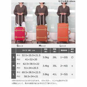 キャリーケース Mサイズ スーツケース かわいい おしゃれ レディース ベルト付き メンズ キャリーバッグ レトロ 男性 女性 トランク 軽量 トランクキャリー TSAロック 4輪
