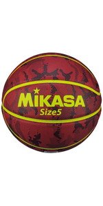 ミカサ(MIKASA) バスケットボール 5号 (男子用?女子用?小学生) 人工皮革 レジャー用 カモフラージュ柄 ブラウン B530Y