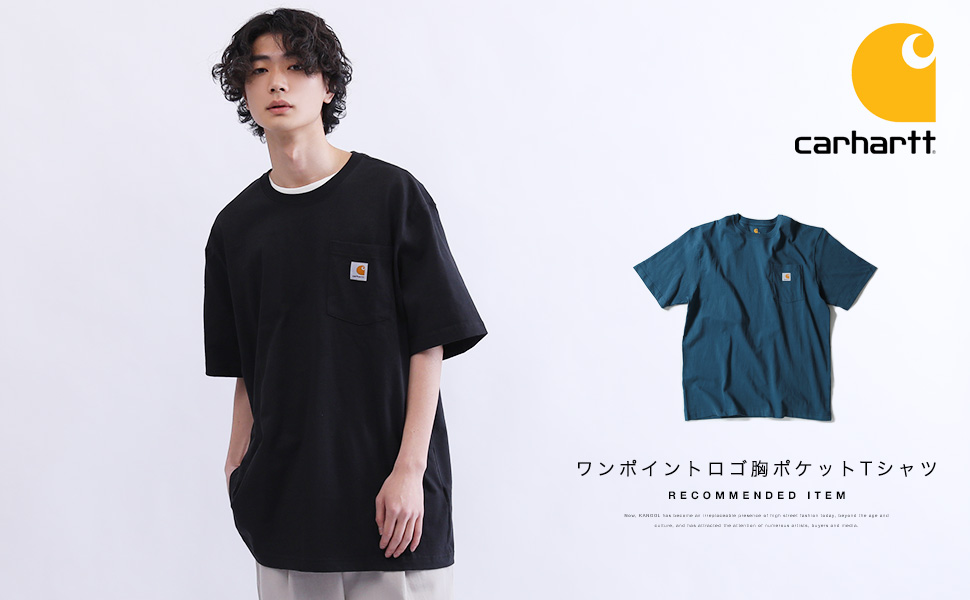 Carhartt (カーハート) ポケット付き半袖Tシャツ メンズ CTK87