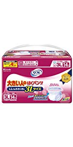 リフレ 大きい人のはくパンツ 3Lサイズ 14枚入【ADL区分:介助で歩ける方】