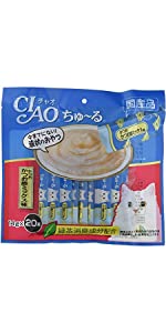 チャオ (CIAO) 猫用おやつ ちゅ~る かつお かつお節ミックス味 14g×20本入