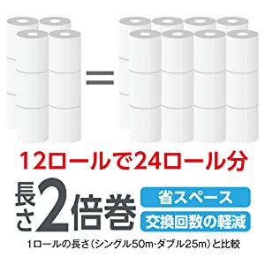 [Amazonブランド]Presto! トイレットペーパー2倍巻き