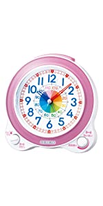 セイコー クロック 目覚まし時計 知育 アナログ ピンク KR887P SEIKO