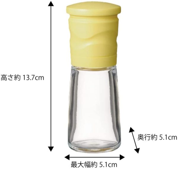 京セラ ミル 90ml セラミック ゴマ 専用 粗さ調節 分解洗浄 イエロー CM-15N-YL