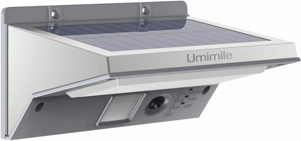 Umimile センサーライト ソーラーライト 屋外 3つ知能モード 防犯 人感センサーライト IP65防水防塵 自動点灯 玄関 庭 ガレージ (1個) - 画像 (7)