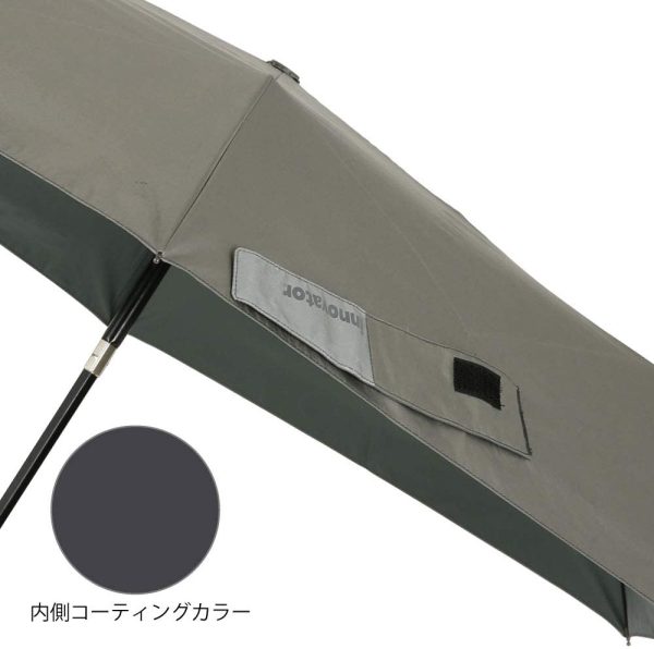 小川(Ogawa) ワイド折りたたみ傘 手開き 60cm innovator 晴雨兼用 UVカット率&遮光率99%以上 遮熱加工 はっ水  ファスナー付収納ケース 18176