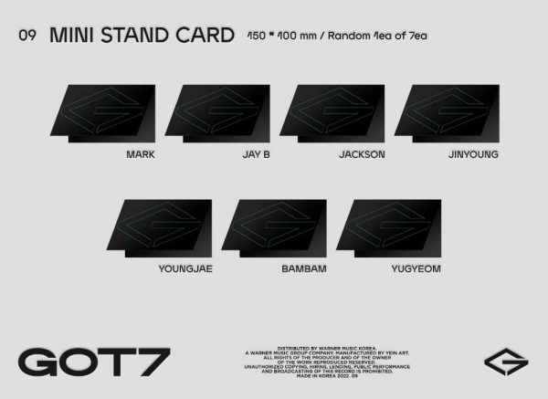 GOT7 ガッセブン - GOT7 (ミニアルバム) CD+フォトブック+フォトカード+ポスター [KPOP MARKET特典: 追加特典両面フォトカードセット] [韓国盤] (Random ver.) - 画像 (6)