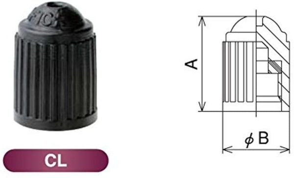 チューブレスタイヤゴムバルブ 4個セット TR413CL パッキン付き 太平洋パシフィック TR-413 チューブレスタイヤ用スナップインバルブ 安心の日本製