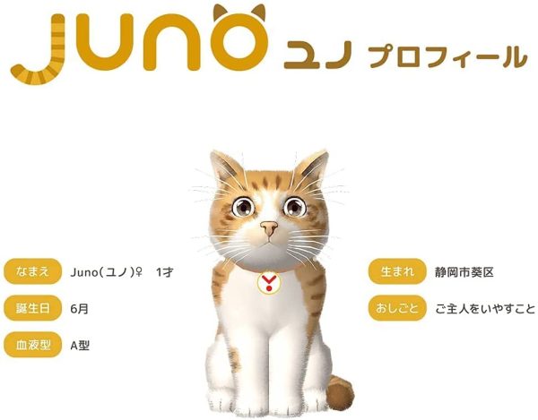 ユピテル バーチャルペット 【Juno (VC-01J)】 ユノ スマートフォンアプリ対応 コミュニケーション ロボット - 画像 (2)