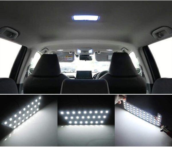 RAV4 50系 LED ルームランプ トヨタ 50系 RAV4 MXAA52 MXAA54 AXAH52 AXAH54 H31.4～ 専用 ルームランプセット室内灯 車内灯 爆光 ホワイト 車種別専用 LEDバルブ カスタムパーツ 内装パーツ 取付簡単 保証有り 6点セット (トヨタ RAV4 50系 用) - 画像 (5)