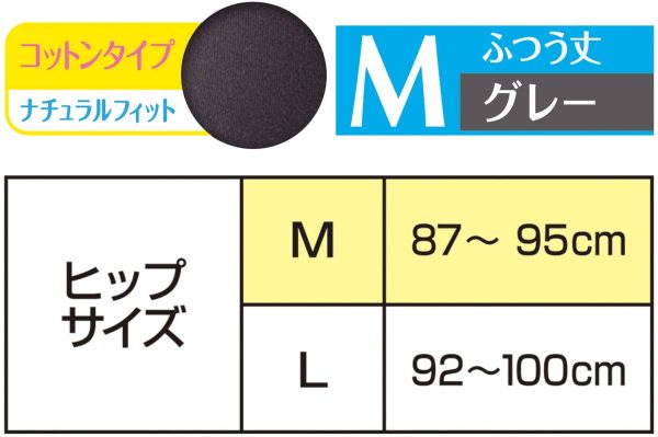 ソフィ 極ぴたFIT ナチュラルフィット ふつう丈 Mサイズ グレー - 画像 (3)