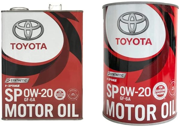 TOYOTA純正モーターオイル SP 0W-20 4L 08880-13205 & エンジンオイル 純正 モーターオイル 0W-20 SP 合成油 1L 08880-13206【セット買い】 - 画像 (2)