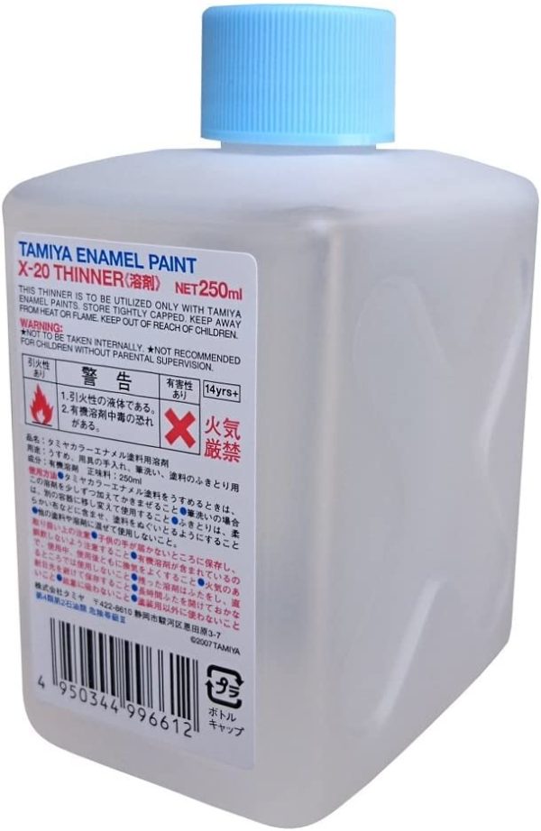 タミヤ カラー エナメル エナメル溶剤特大 (X-20 250ml) 80040