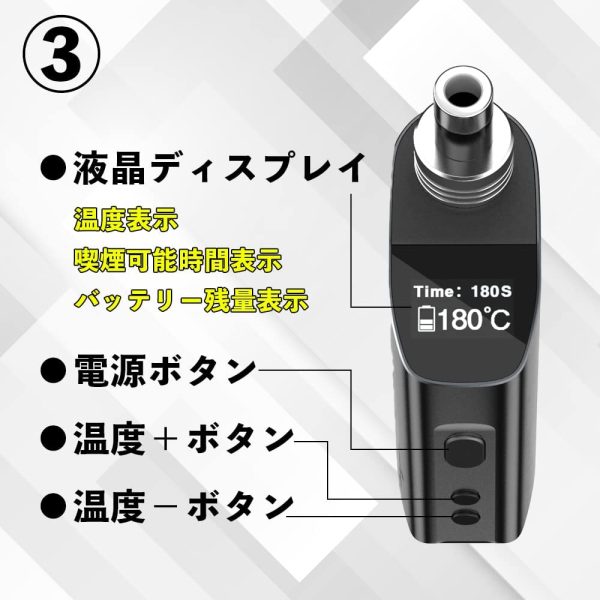 【紙巻タバコ専用】 加熱式タバコ ヴェポライザー C-VAPOR LOOP タバコ代1/4 専用シガーカッター 3000mAh スターターキット 【WEECKE】 - 画像 (2)