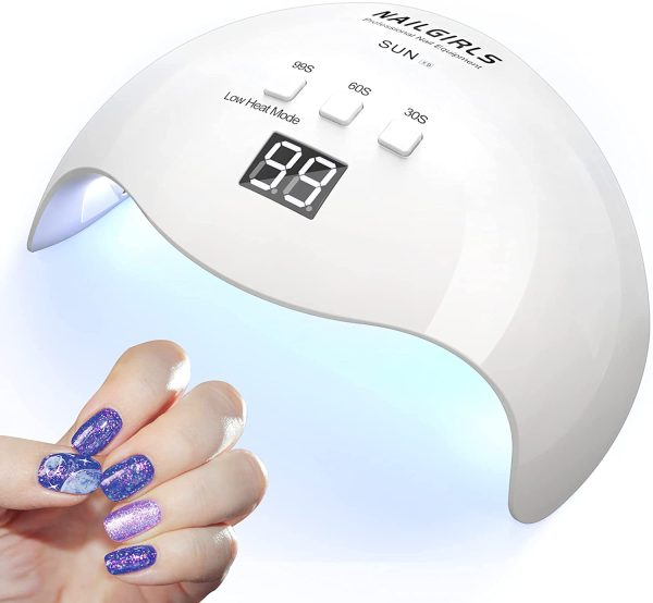 NAILGIRLS LED & UV ネイルライト 48W ジェルネイル ライト レジン用 硬化ライト 全ジェル対応 手足両用 自動感知センサー 三階段タイマー - 画像 (6)