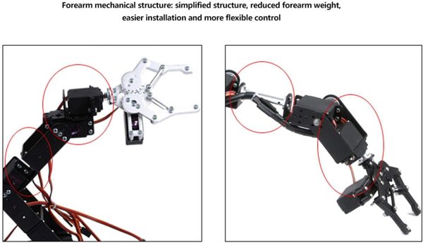 機械式ロボットアーム、操作式機械式アーム、大学教育用の高品質6DOF安定性 - 画像 (2)