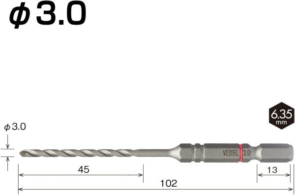 コンクリート ドリルビット クッションドリル 3.0mm ACD-3.0