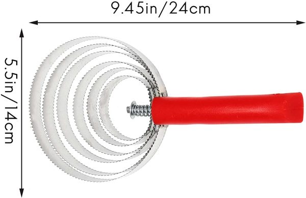 Phyachelo 牛の毛掻き工具、牛、羊、馬や家畜のかゆみブラシ、脱毛くし、馬、ステンレス鋼 - 画像 (9)