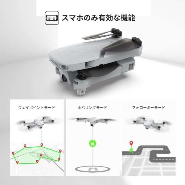 ドローン カメラ付き 屋外  ドローン GPS搭載 折り畳み式 4Kカメラ付き 200g未満 フライト時間60分 バッテリー3個 収納ケース付き 90°調整可能 リターンモード フォローミーモード オプティカルフロー 高度維持 ヘッドレスモード 2.4GHz モード1/2自由転換 国内認証済み HS175