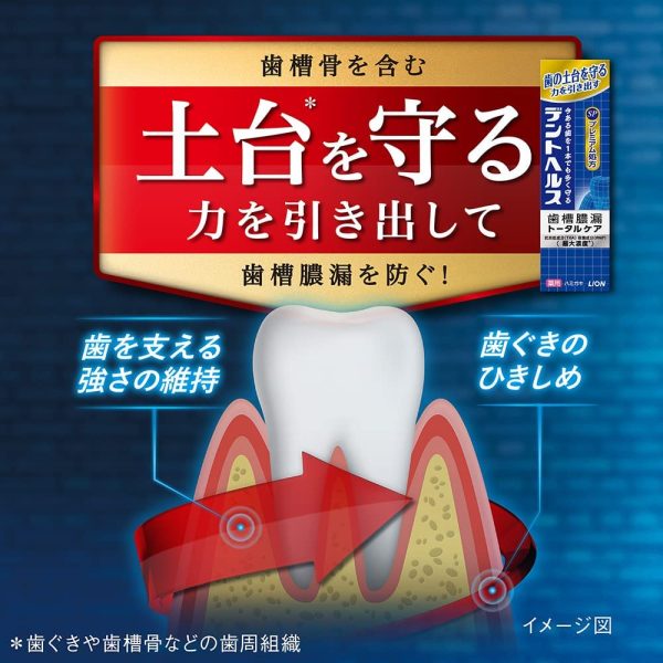 歯槽膿漏予防に デントヘルス 薬用ハミガキSP 30g (医薬部外品) - 画像 (5)