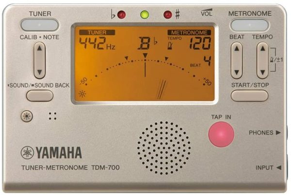 ヤマハ YAMAHA チューナーメトロノーム TDM-700GM チューナーとメトロノームが同時に使えるデュアル機能搭載 チューナー専用マイクロフォンTM-30BKが付属 - 画像 (2)