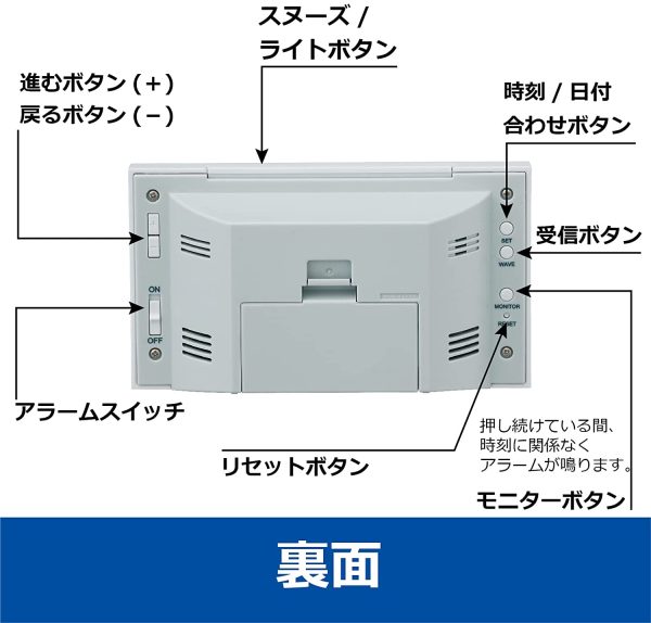 セイコークロック 置き時計 01:白パール 本体サイズ:8.5×14.8×5.3cm 電波 デジタル カレンダー 快適度 温度 湿度 表示 BC402W