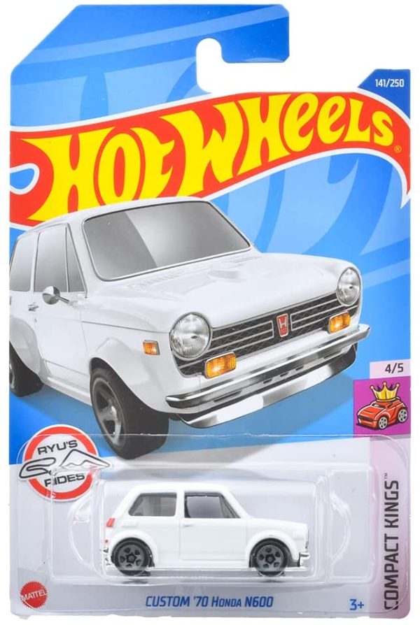 ホットウィール(Hot Wheels) ベーシックカー カスタム '70 ホンダ N600 【3才~】 HHF16 ホワイト ミニ