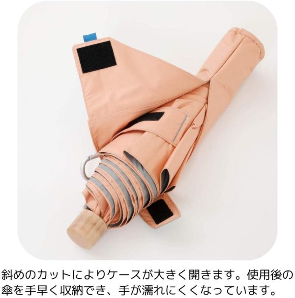 小川(Ogawa) ワイド折りたたみ傘 手開き 60cm innovator 晴雨兼用 UVカット率&遮光率99%以上 遮熱加工 はっ水  ファスナー付収納ケース 18176 - 画像 (6)